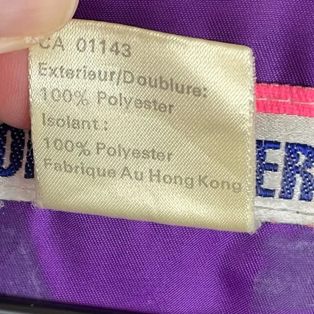 Vintage 1990s Women's  Obermeyer Renoir Ski Jacket Purple Brushstroke Size 8 - Image 9