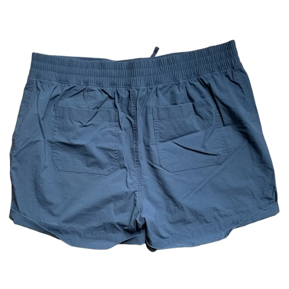 Eddie Bauer  Charcoal Gray High Rise Pull On Nylon Shorts XL Outdoor Hiking Climb - Image 2