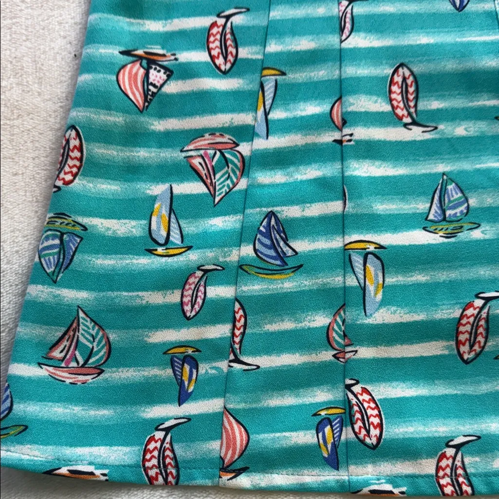 Modcloth  Sailboat Print Blouse - Image 11