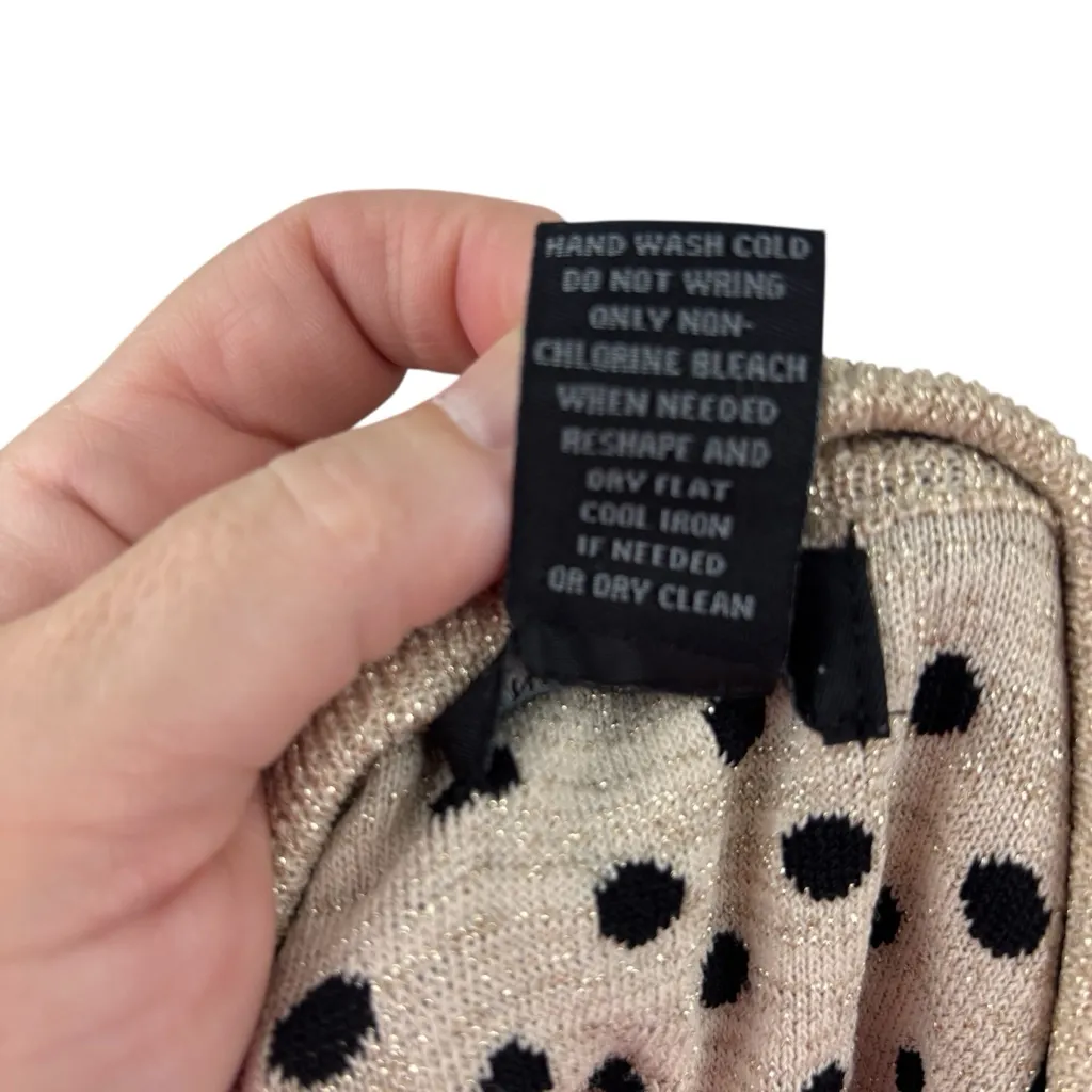 Grace Knit Dressing skirt, size XL, polka dot, 80s, 90s, office, party, knit - Image 6