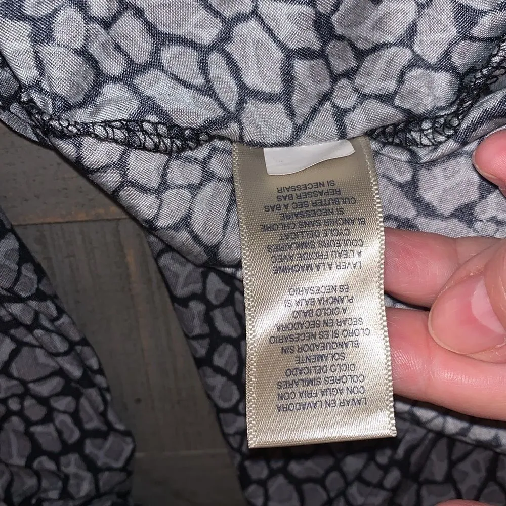 Rafaella Women's Large Cowl Neck Long Sleeve Animal Print Tunic‎ Top - Image 6