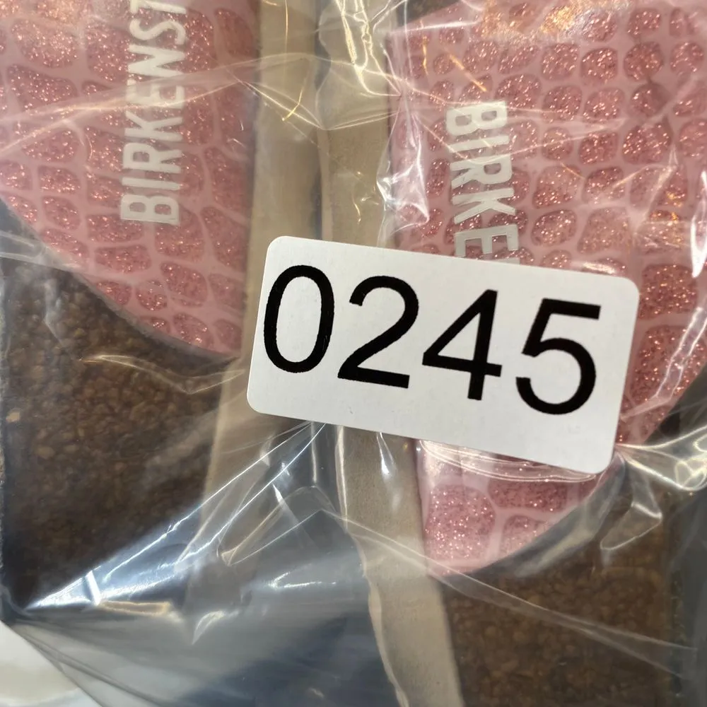 Birkenstock Gizeh Thong Sandals Size 39‎ W8 Pink Snakeskin Comfort Footwear - Image 11