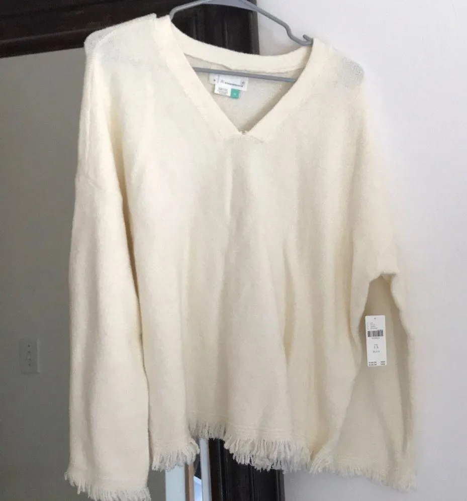 NWT Anthropologie Joy Fringe Sweater - Image 2