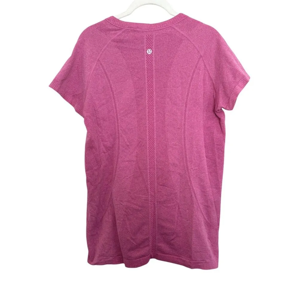 Lululemon Swiftly Tech Short Sleeve, Heathered Pink - Image 3