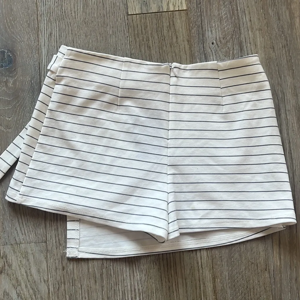 Pinstripe Mini Skirt - Image 4