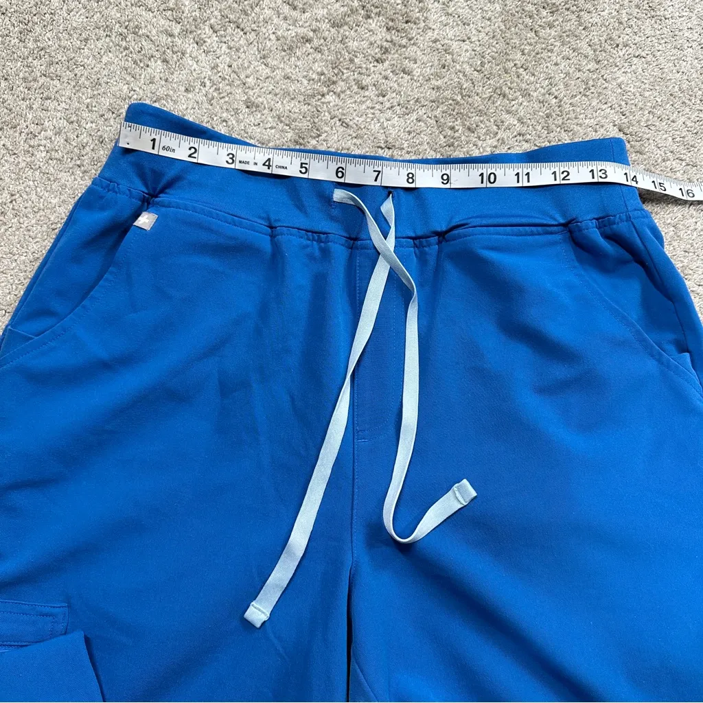 Figs Women’s High Waisted Zamora Jogger Scrub Pants Pull On in Royal Blue MT - Image 11