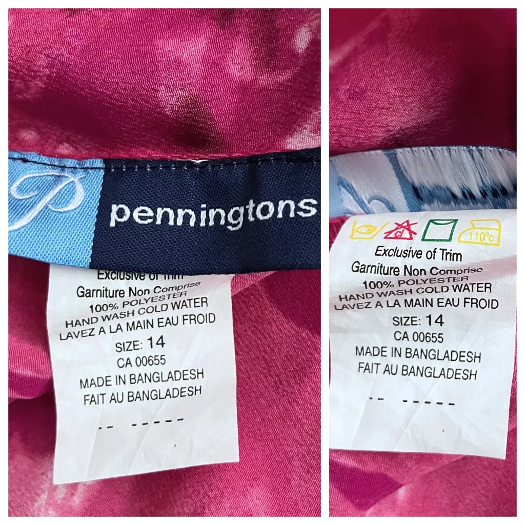 Vintage Y2K Pink Floral Flared Midi Skirt. L/XL. Fairycore Tropical Girlhoodcore - Image 8