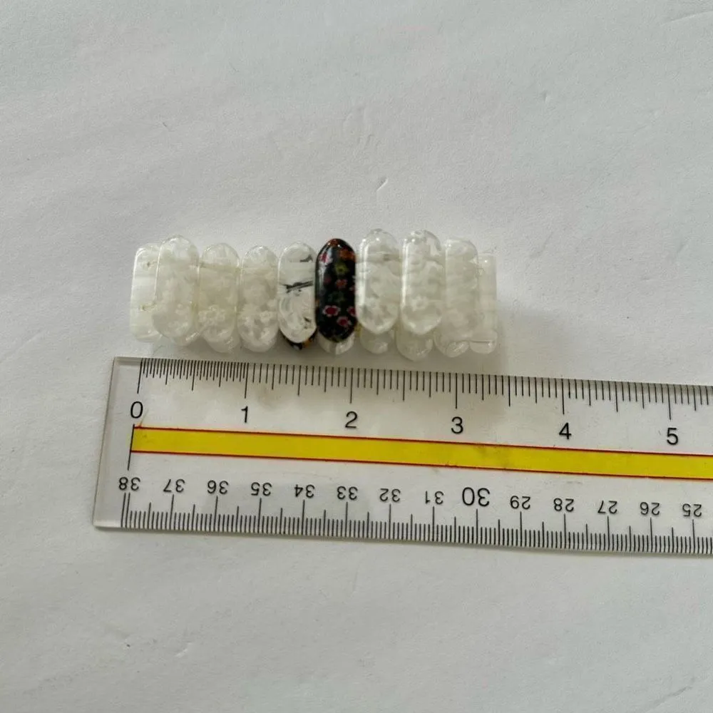 Italian glass beaded stretchy bracelet - Image 7