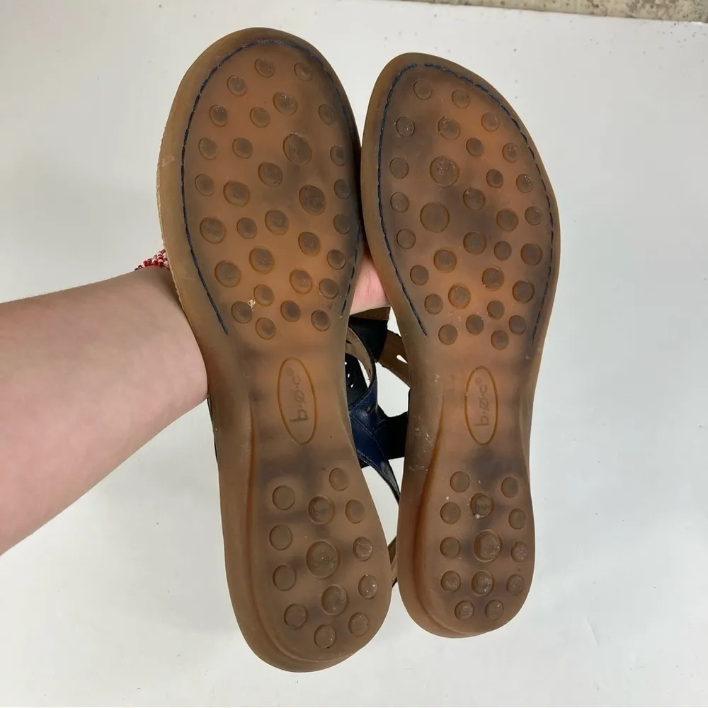 B.O.C.‎ Blue Leather Sandals Size 10 - Image 6