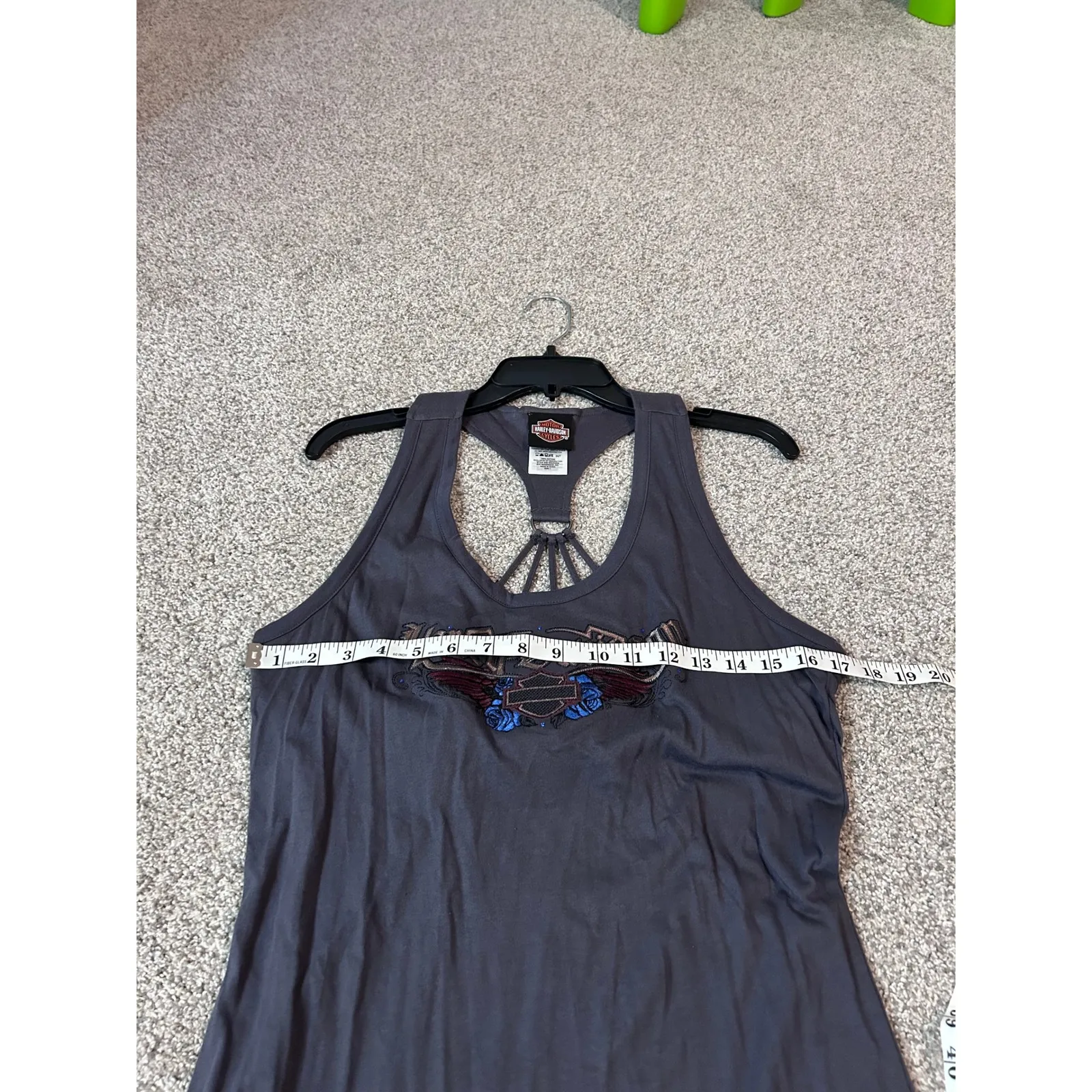 Harley‎ Davidson Cape Fear Fayetteville NC Tank Top Womens Large L Gray - Image 6