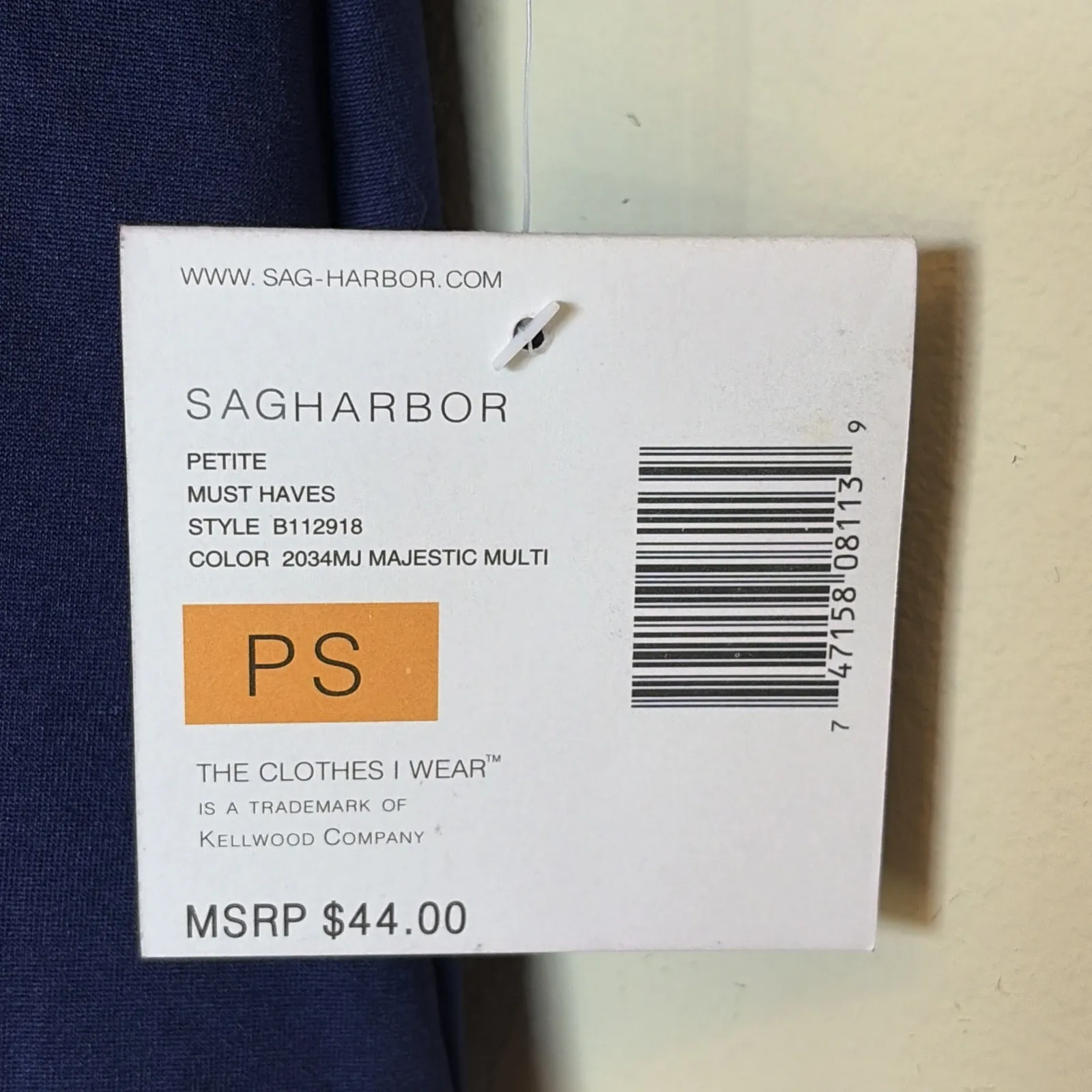 Sag Harbor Purple Floral Layered Look‎ Ruffle Cardigan Blouse Shirt Petite Small - Image 7