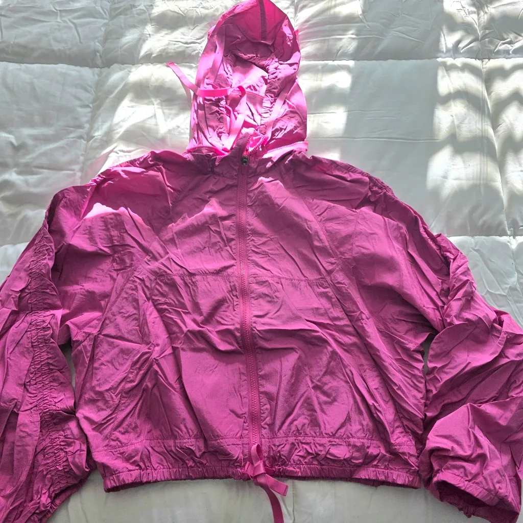 Free People Ruched Out Packable Jacket L - Image 6