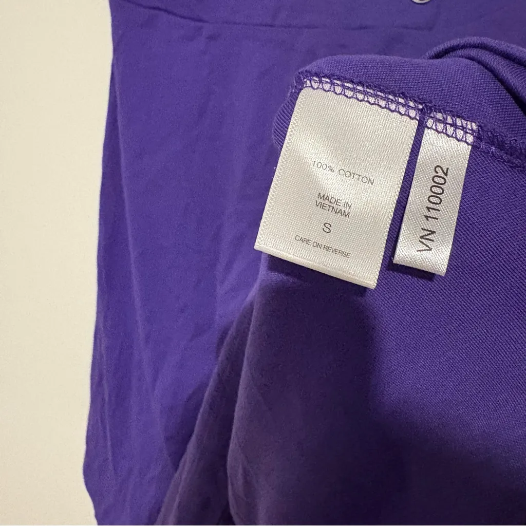 New York and company Tall Side-Button Flare Dress City Knits purple size‎ small - Image 7