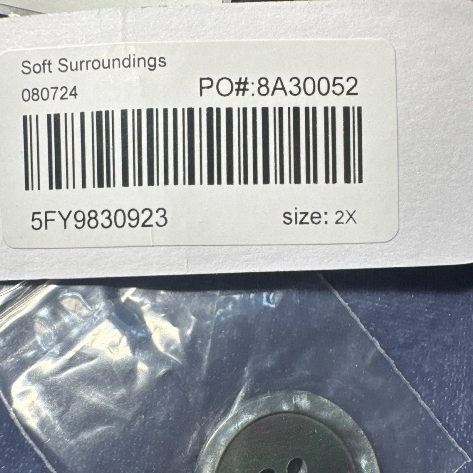 Soft Surroundings Velvet Blazer Jacket Womens 2X Gray Shawl Collar Pockets - Image 4