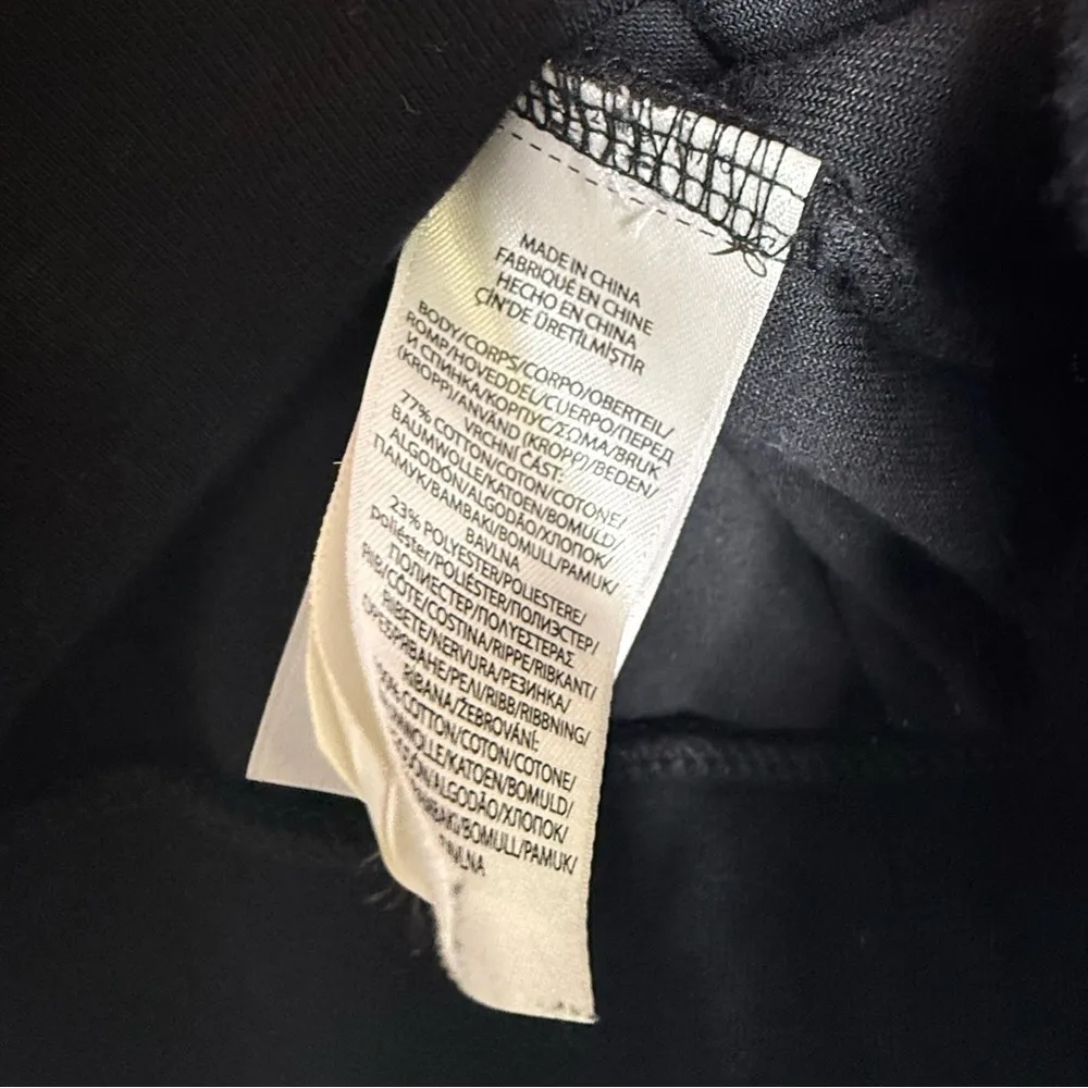 Polo Ralph Lauren Quarter Zip Pullover Black Velour Size Small - Image 4