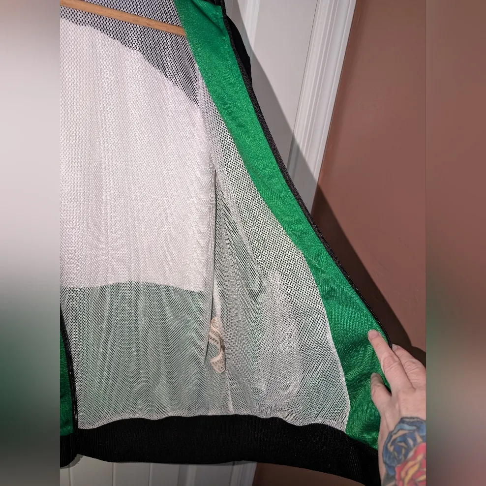 Forever 21 X Pony Retro Jacket Small Green/White/Black Green - Image 6