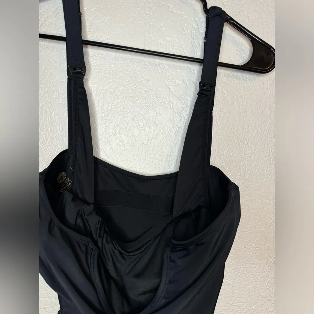 Kindred Bravely Black Maternity Nursing Friendly Bathing Suit One Piece - Image 5