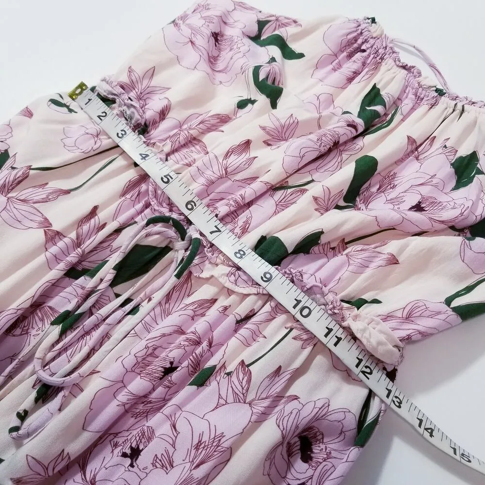 Lost + Wander Floral Print Ruffle Layered Spring Summer Maxi Dress - Image 7