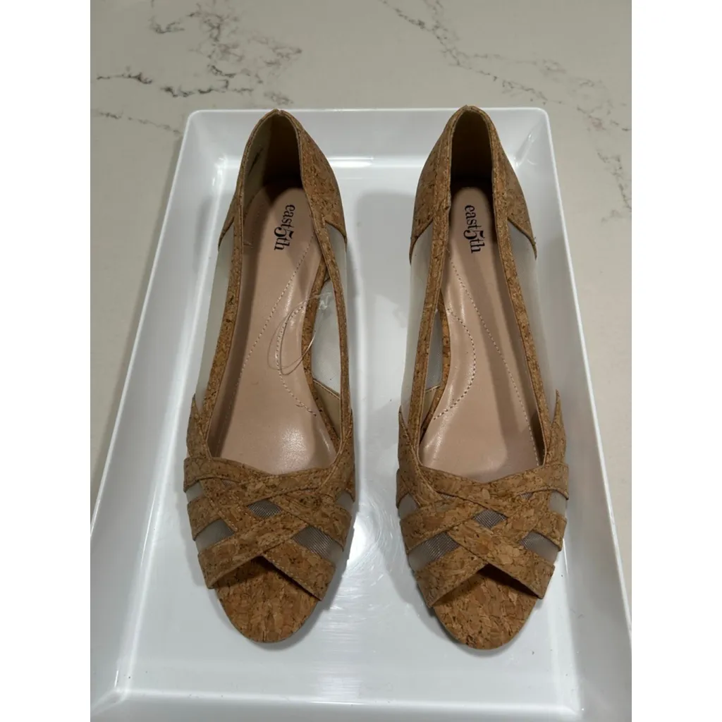 NEW Natural Cork East 5th Rani Round Slip-On Shoe 9.5 $60 - Image 4