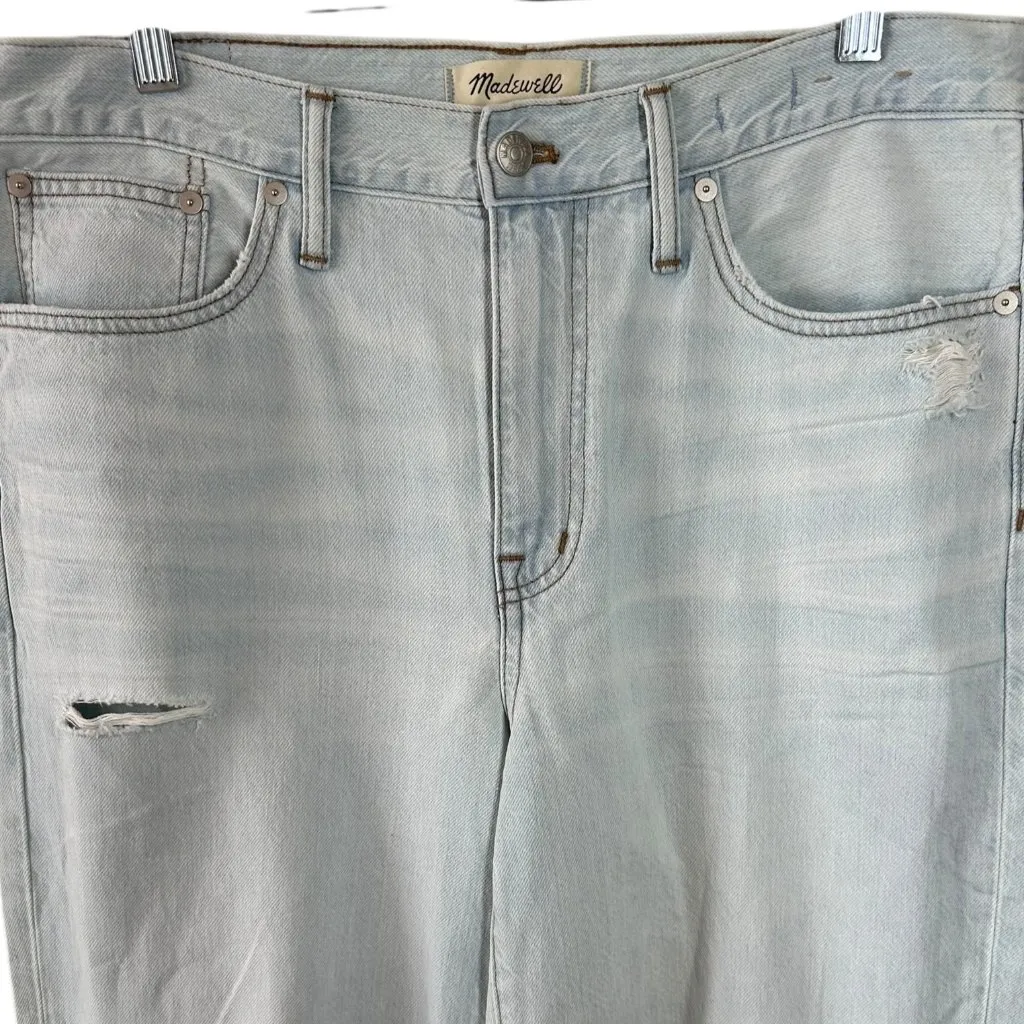 Madewell The Slouchy Boy Jean Size 29 Distressed Light Wash Jeans - Image 3