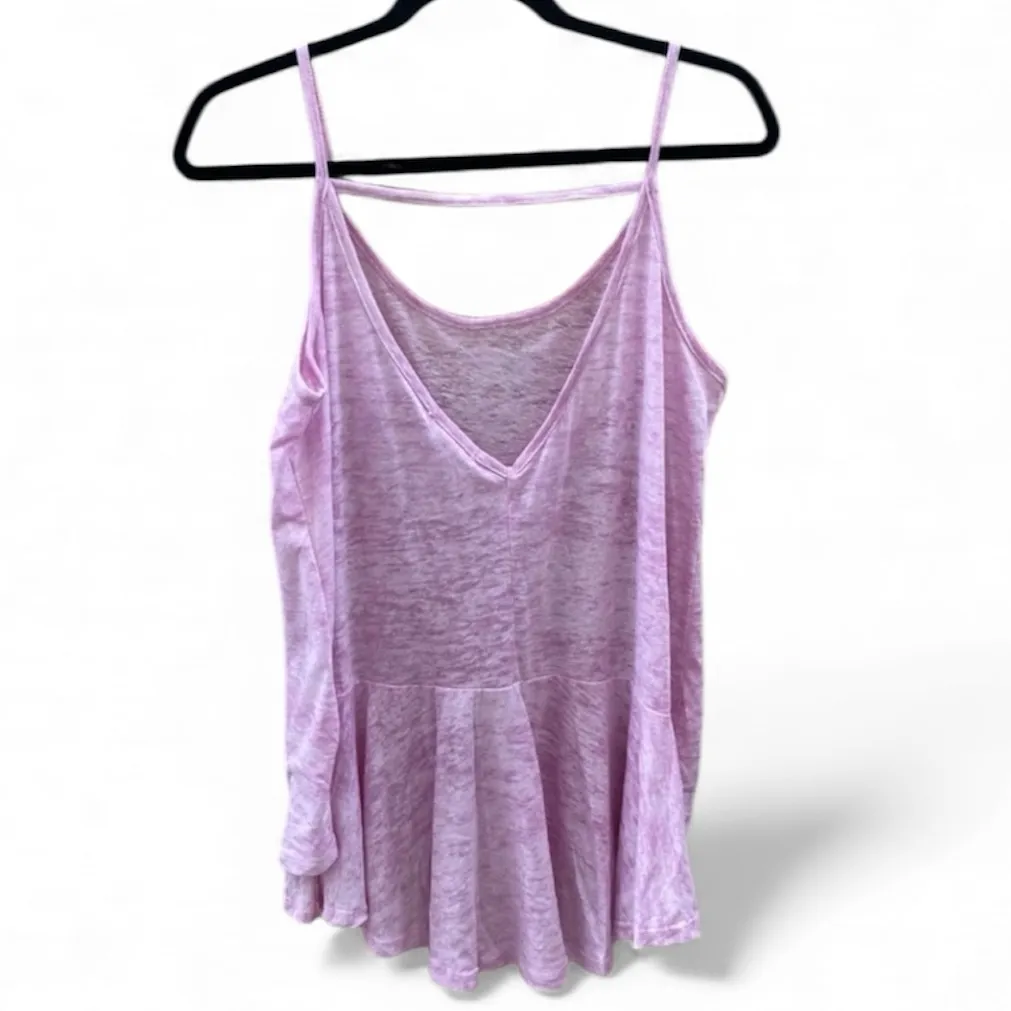 Free People Movement Acid Wash Burn Out Flowy Tank size Small - Image 3