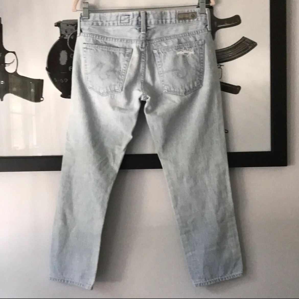 AG Destroyed Piper Slouchy Crop Jeans - Image 4