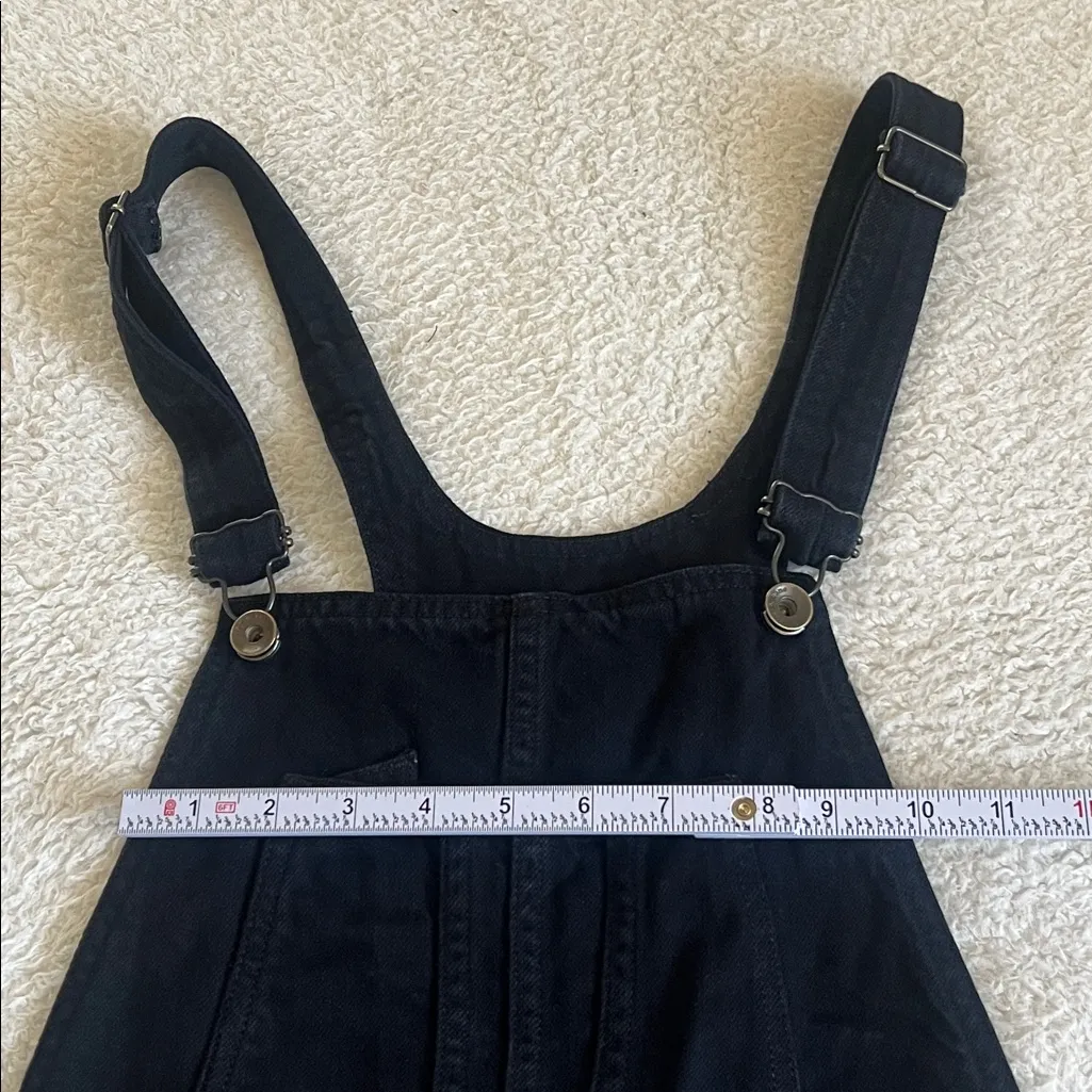 Rag & Bone Jean Denim‎ Overalls Coal Black Small - Image 5