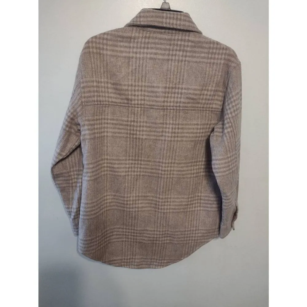 Joie  size XS Women's Oversized Wool Blend Flannel - Image 4