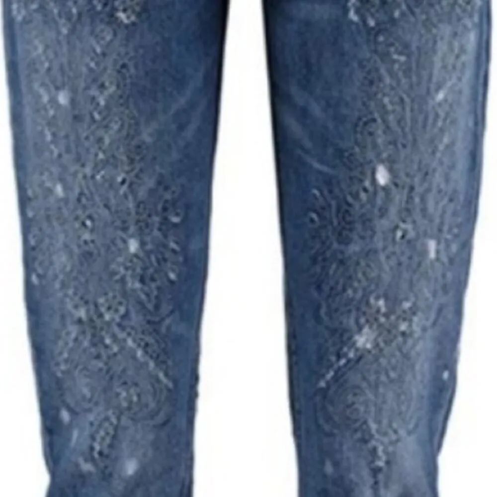 Scotch & Soda Lady Luck Jeans Mid Rise Embroidery Medium Wash Women’s Size 26/32 - Image 7