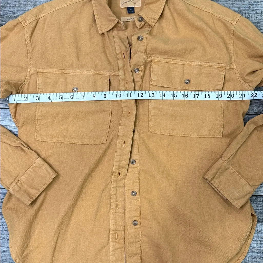 Universal Thread Camel Oversized Utility Button-Down Shirt - Image 5