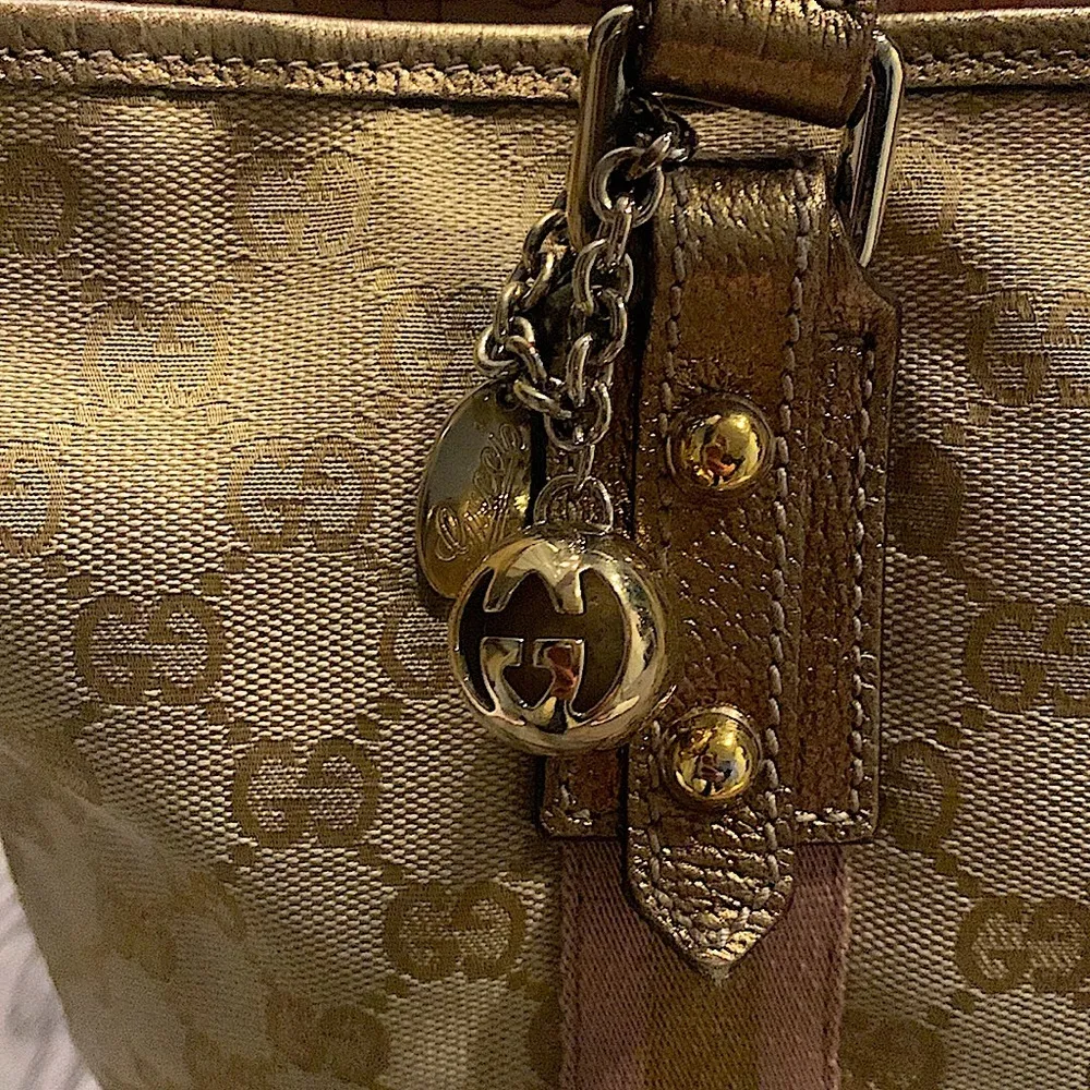 • Gucci Jolicoeur tote canvas and leather - Image 2