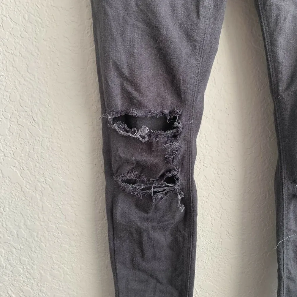 Hudson Krista Ankle Super Skinny Jean Black Raw He - Image 4