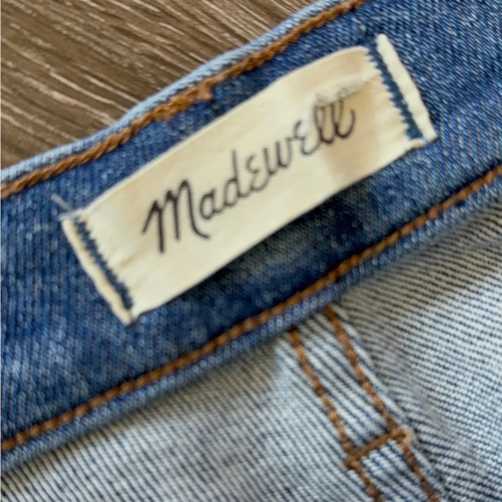 Madewell Stovepipe Jeans Blue High Rise‎ Cropped Straight Stretch Denim Casual - Image 8