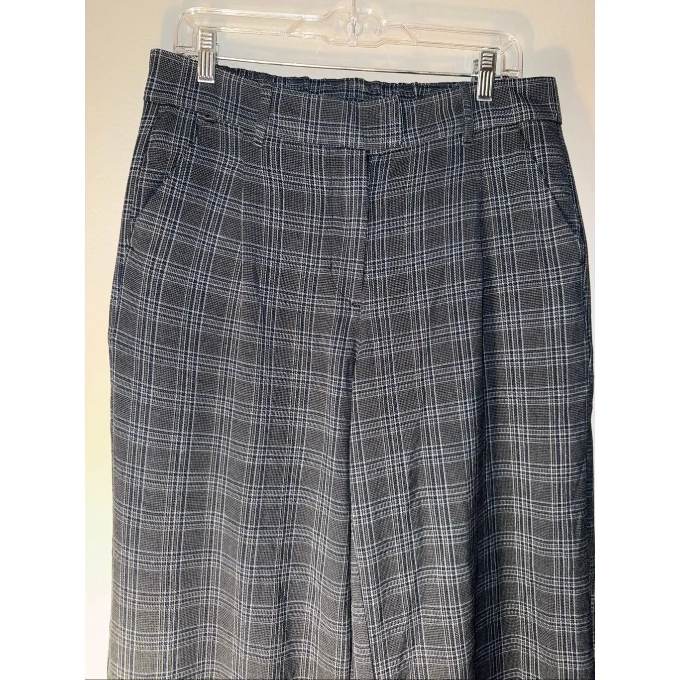 American Eagle Stretch Plaid Wide Leg Trouser size 10 - Image 3