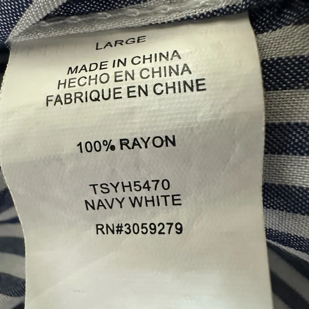 Thread & Supply Blue and White Striped Button - Image 11