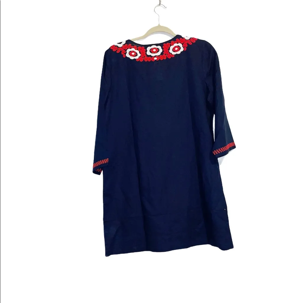 NWT J. Crew embroidered beach tunic Dress Embroidered Bohemian - Image 9