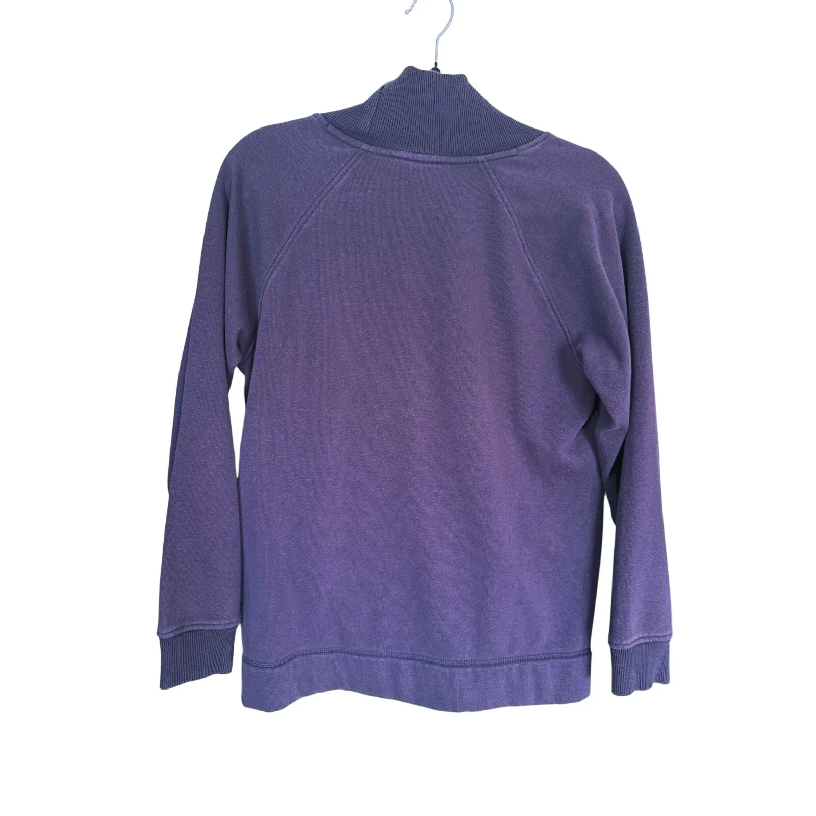 Athleta Lounge Cozy Karma Fleece Funnel Neck Pullover Sweatshirt Small Purple - Image 5