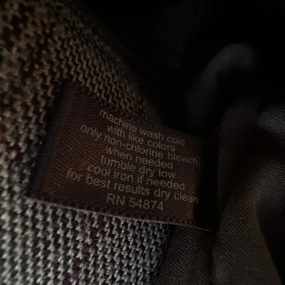 The Limited Brown Houndstooth Plaid Skirt Academia School Fall Preppy Twee Y2K - Image 6