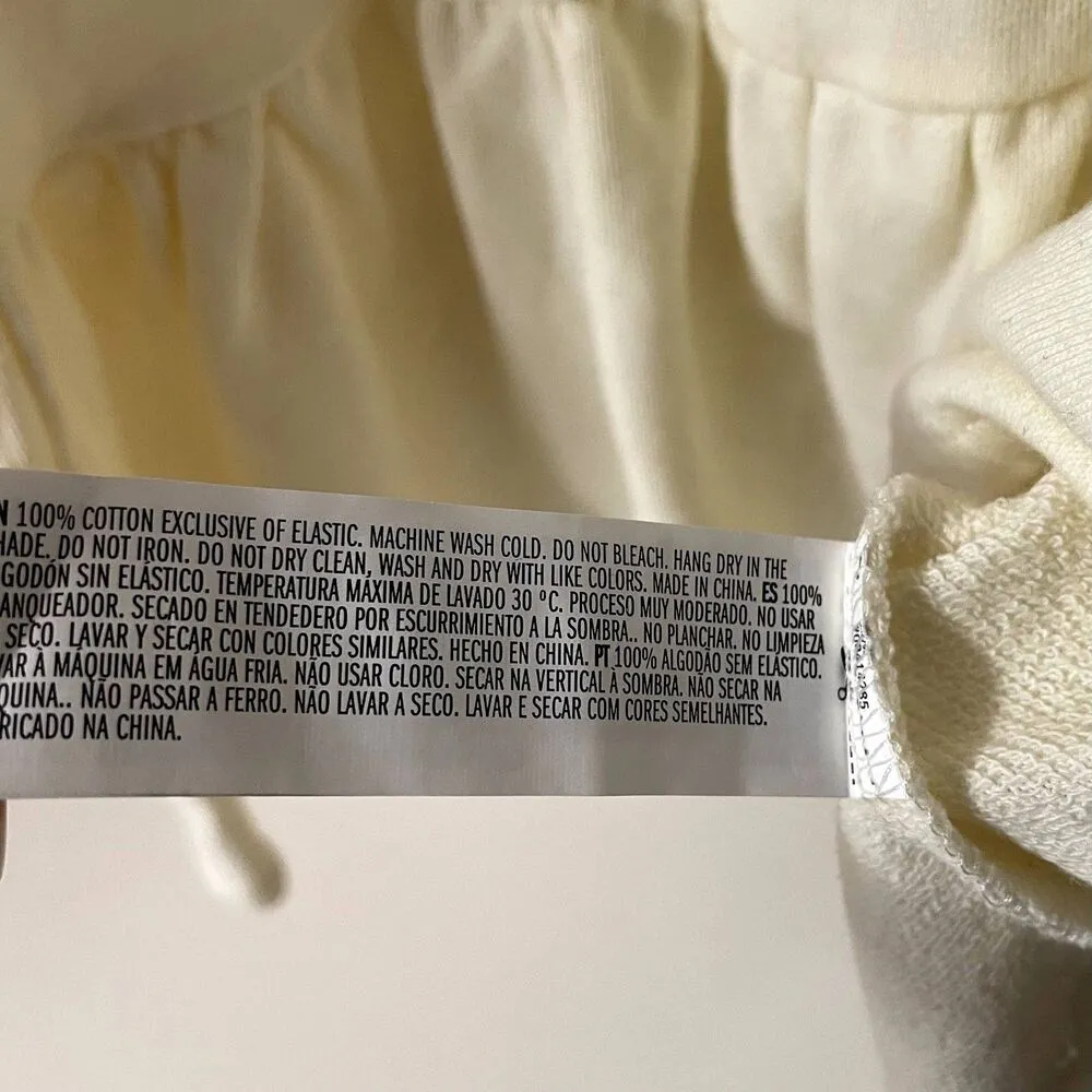 Forever 21 Cream French Terry Tunic Shirt Dress Size S NWT - Image 5