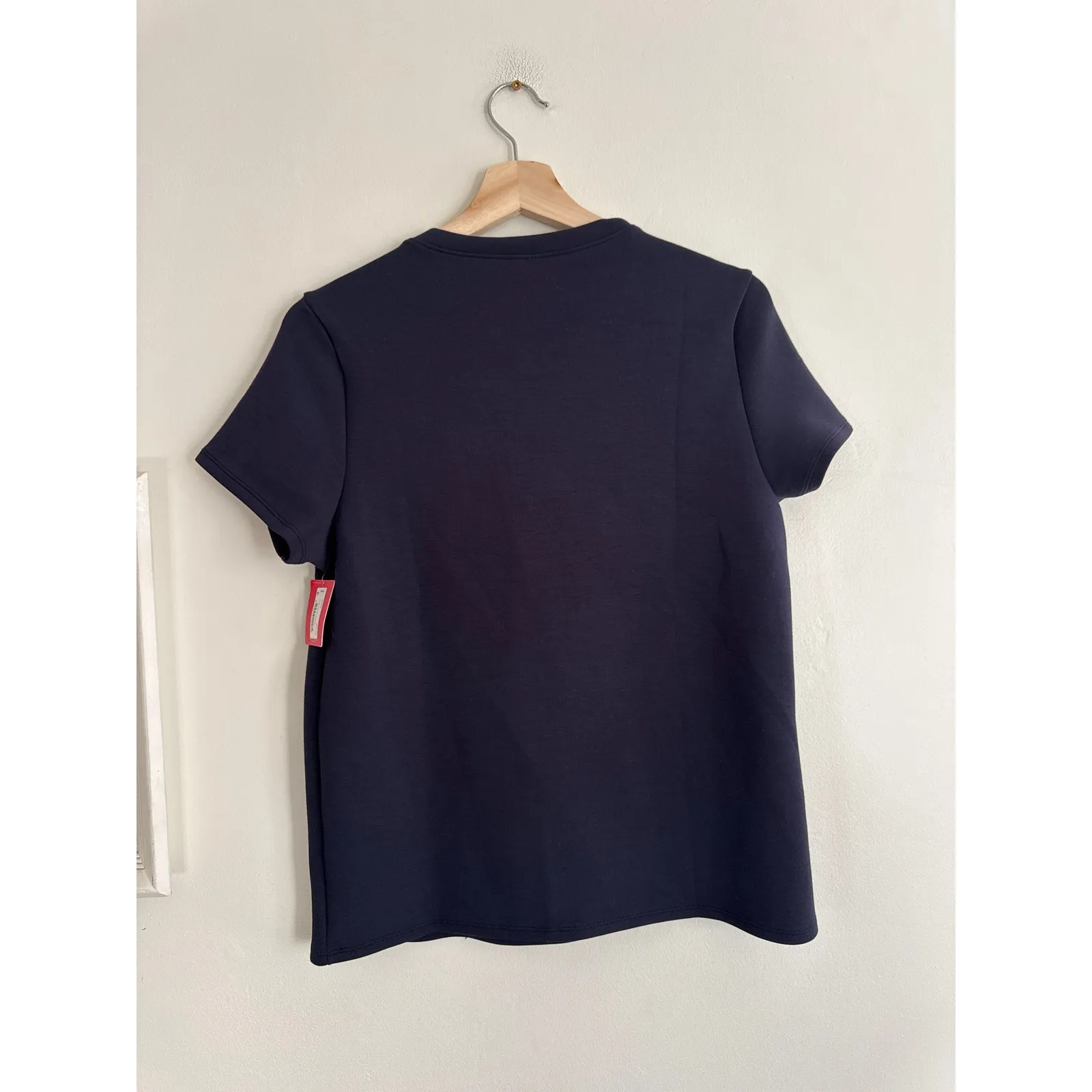 SPANX Airessentials Navy Blue Cap Sleeved T-Shirt Size Medium NWT - Image 5