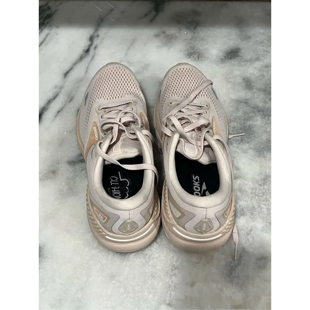 Brooks Ghost 15 Women’s Size 11 Running Shoes Crystal Grey Villa White - Image 5