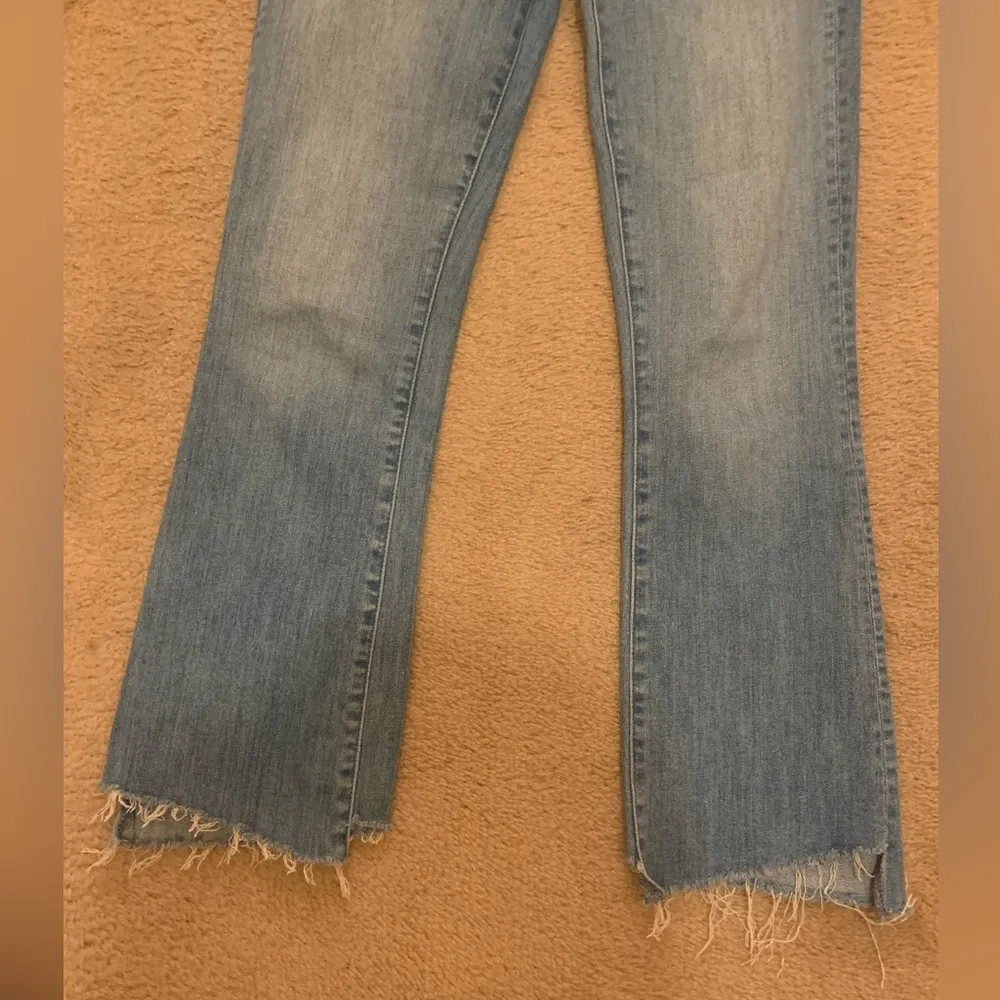 Mother Hustler Two Step Ankle Fray Thunderstruck denim jeans revolve fall $224 Blue Size 25 - Image 10