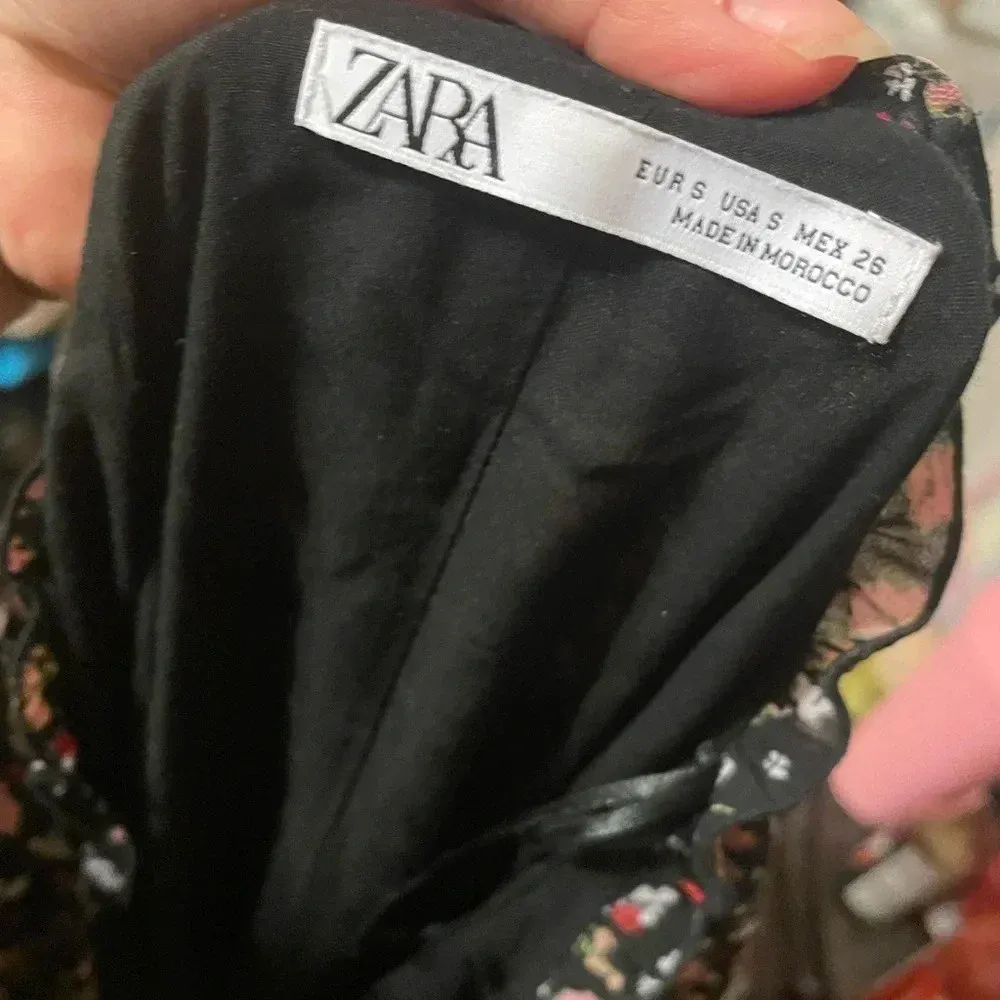 ZARA FLORAL BABYDOLL BOHEMIAN COTTAGE DRESS - Image 4