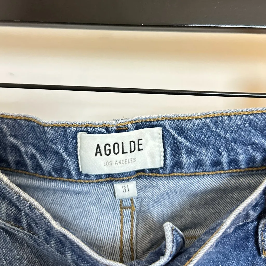 AGOLDE Harper Relaxed Straight Leg Jeans in Wash Forum Size US 31 - Image 6