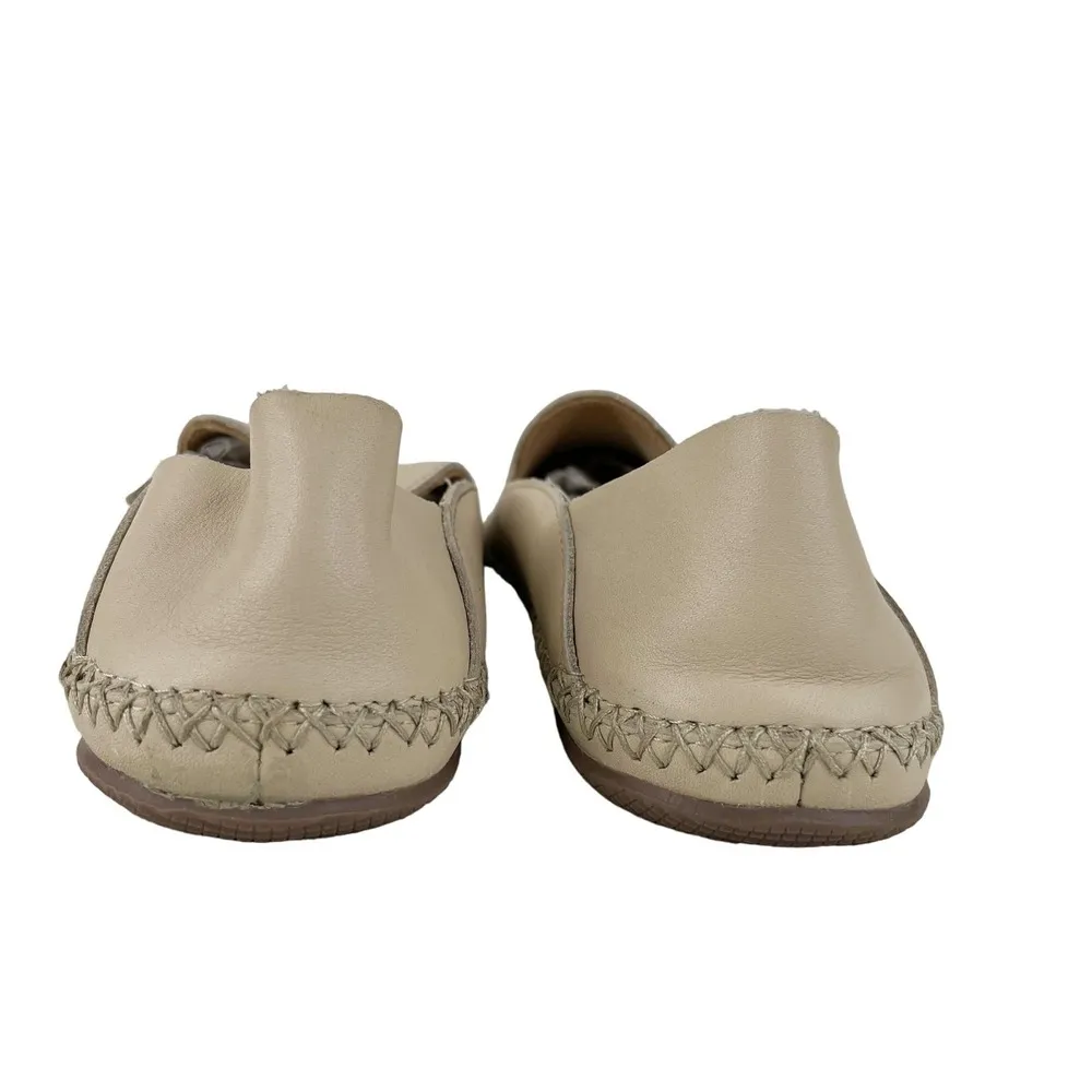 UGG Cream Elodie Leather Loafer Slipper 6 1020235 - Image 3