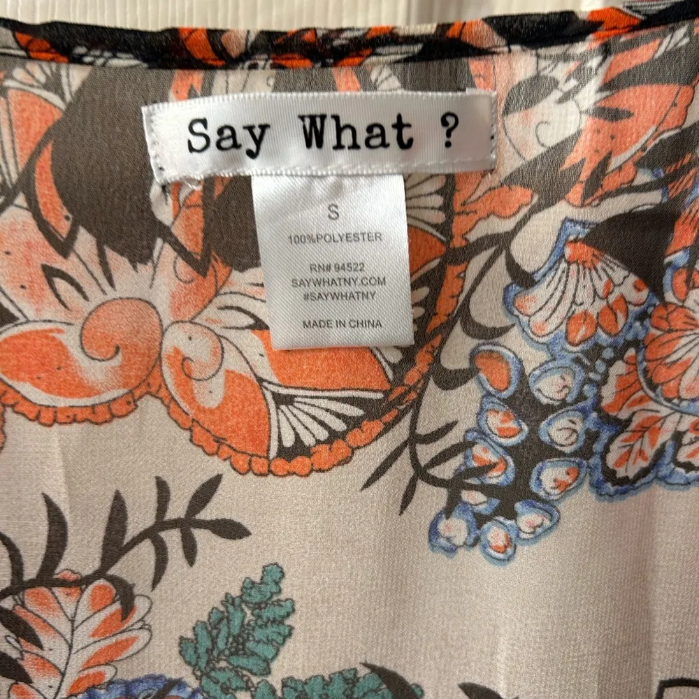 Say what? Floral cover up size s - Image 3