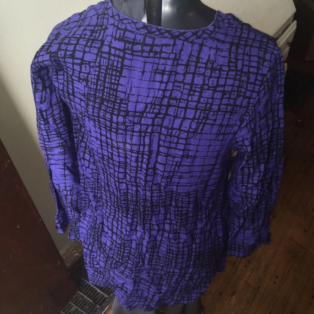 Habitat asymmetrical purple tunic - Image 3