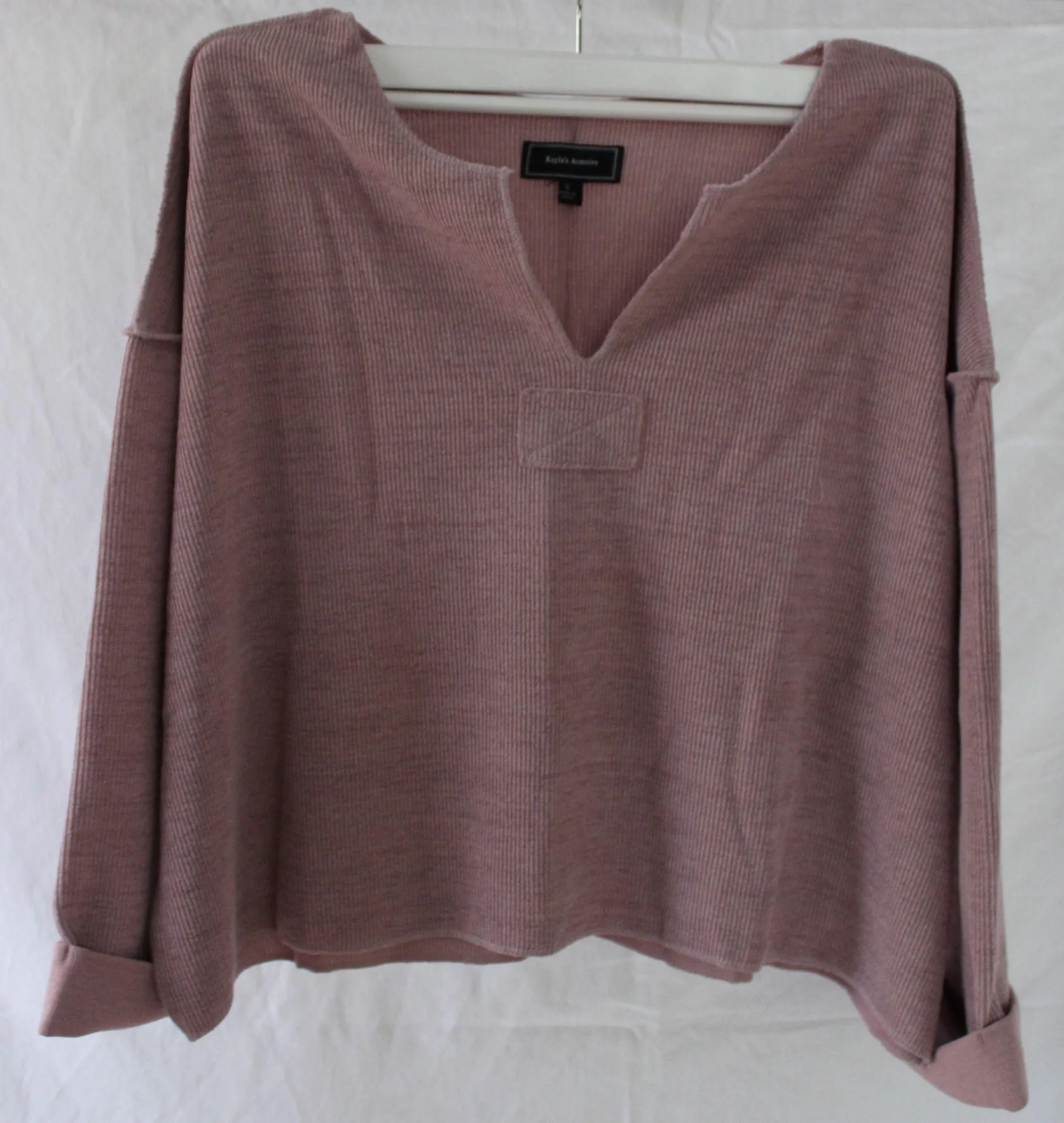 Loose sweater top Pink - Image 4