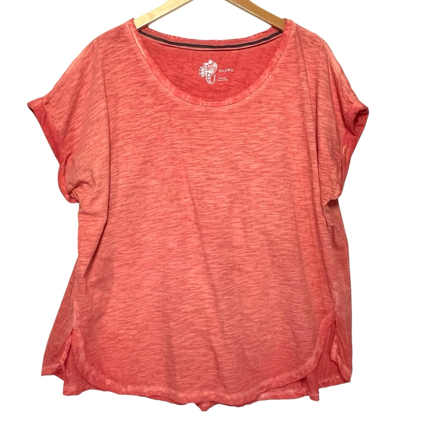 ANTHROPOLOGIE PILCRO Women’s Mixed Media Washed Short Sleeve Top - Image 3