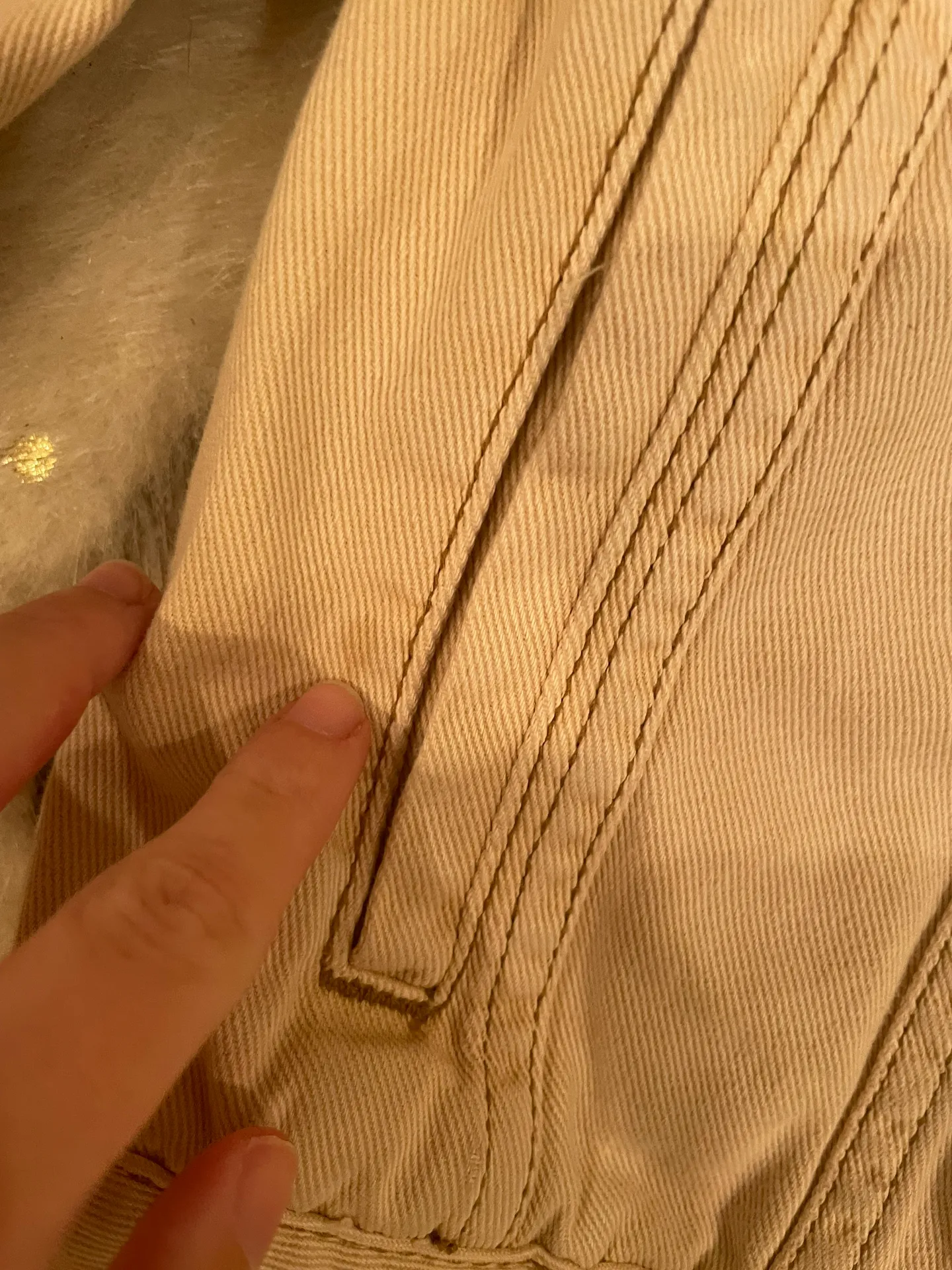 Free People tan Denim Jean jacket - Image 5